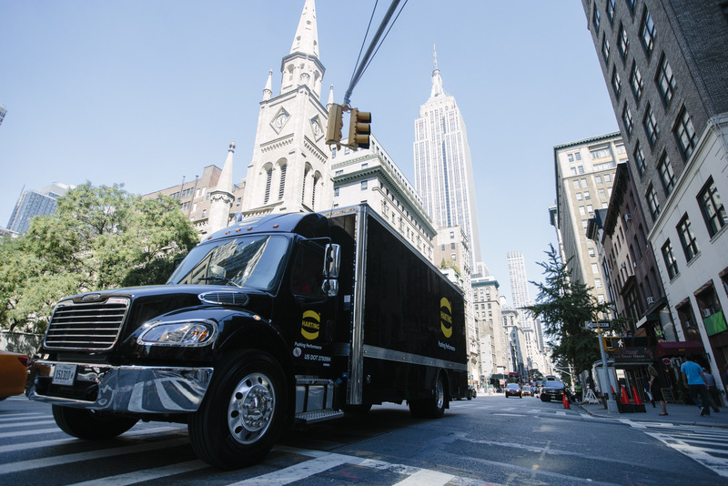 The Harting Roadshow Truck in New York.