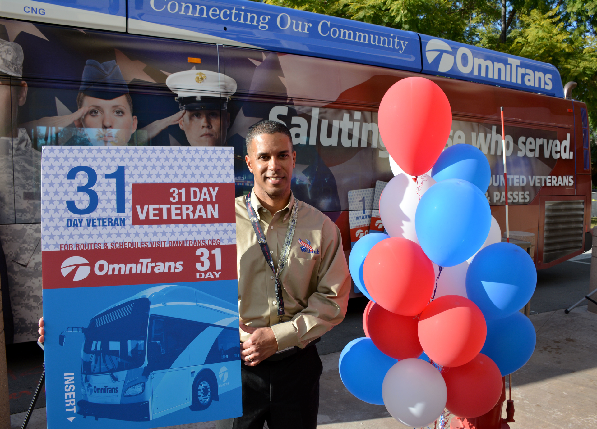 VetLink&rsquo;s Osvaldo Maysonet, above, was instrumental in advocating for Omnitrans&rsquo; discounted fare for Veterans. VetLink will introduce its 211 Trip Planner Tool at the San Bernardino Transit Center on November 10.