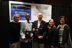 St. Cloud Metro Bus board member John Liepert and Metro Bus staff Ryan Daniel, Tom Cruikshank, Berta Hartig and Paula Mastey. St. Cloud Metro Bus board member John Liepert and Metro Bus staff Ryan Daniel, Tom Cruikshank, Berta Hartig and Paula Mastey.