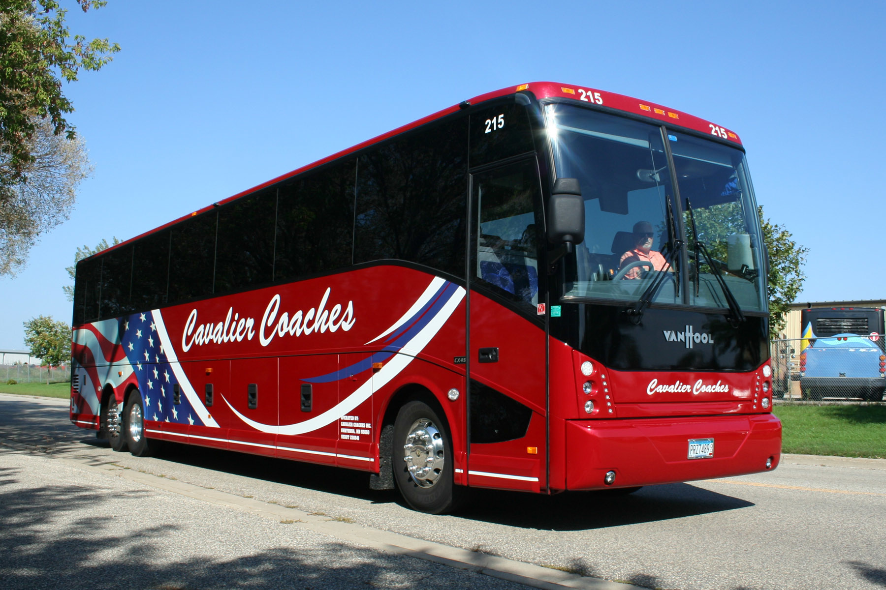 Cavalier Coaches Van Hool bus.