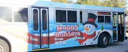 The MTA Holiday Bus is driven by Santa and offers free rides to patrons through Dec. 18. The MTA Holiday Bus is driven by Santa and offers free rides to patrons through Dec. 18.