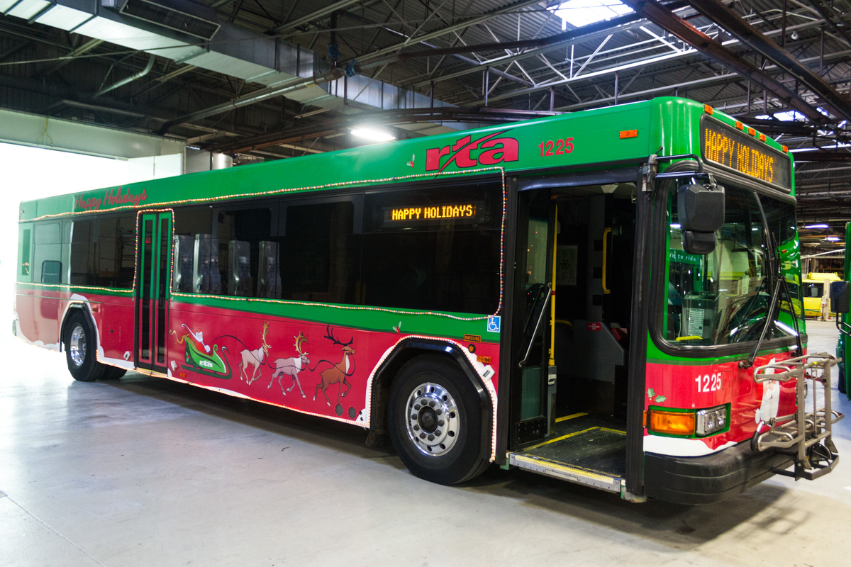 RTA employees and their families will board and ride the special bus for its debut appearance during the Dayton Holiday Festival and Children&rsquo;s Parade Nov. 27.