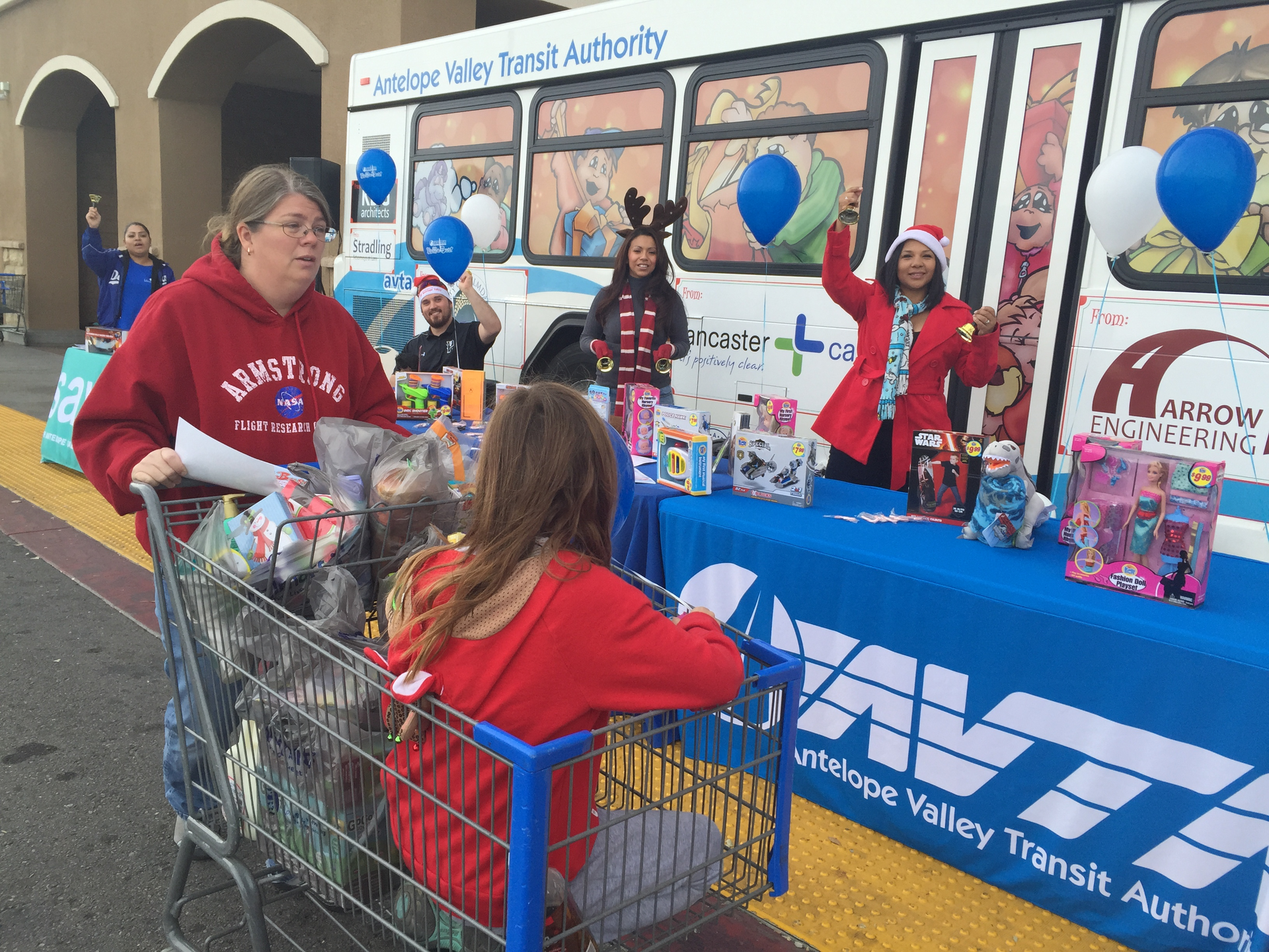 Their goal is to collect enough toys, clothing, and other gifts to fill up the 40&rsquo; specially decorated bus to the roof.