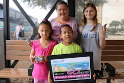 Tonya Farmer receives a free 3-Day bus pass as part of PSTA’s new bus pass launch. Tonya Farmer receives a free 3-Day bus pass as part of PSTA’s new bus pass launch.