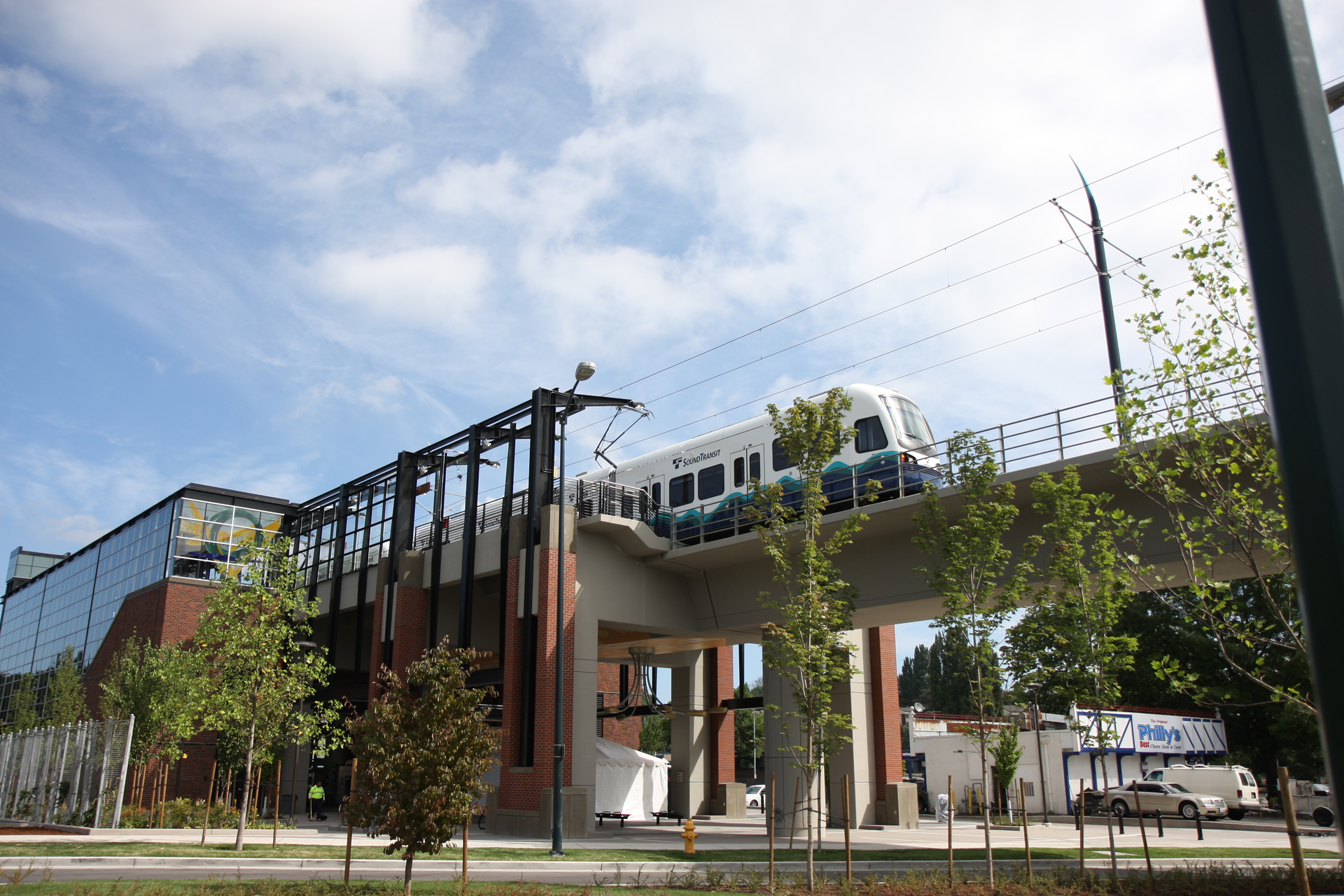 Link Light Rail launched in July, 2009.