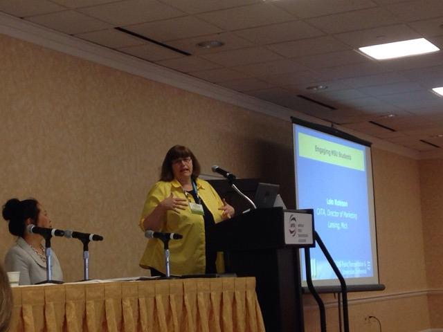 At the APTA Public Transportation & Universities Conference, Jan Kijowski, marketing manager, Champaign-Urbana Mass Transit District, moderated the session, &ldquo;Marketing & Communicating Your Transit Services to Students.&rdquo;
