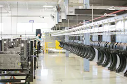 Bendix brake shoes cool down following the application of the advanced coating and the tightly controlled oven curing process that provide maximum protection against rust jacking. Bendix brake shoes cool down following the application of the advanced coating and the tightly controlled oven curing process that provide maximum protection against rust jacking.