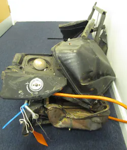 BBQ thrown at train BBQ thrown at train