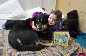 Children will be improving their reading skills by reading aloud to certified pet therapy animals that are part of the DOGTORs program.