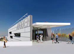 Conceptual rendering of Odgen entrance at IMD station. Conceptual rendering of Odgen entrance at IMD station.