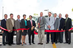 Ribbon cutting ceremony. Ribbon cutting ceremony.