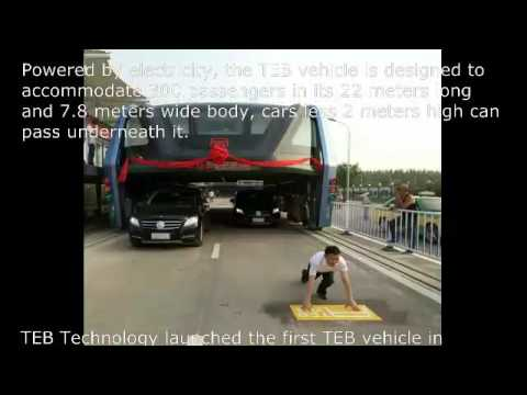 TEB Technology Launched First Transit Elevated Bus (TEB-1) Vehicle in China