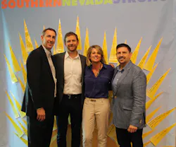 Senator Scott Hammond, keynote speaker Charles Montgomery, RTC General Manager Tina Quigley and Senator Mark Manendo at the Southern Nevada Strong summit on Sept. 26. Senator Scott Hammond, keynote speaker Charles Montgomery, RTC General Manager Tina Quigley and Senator Mark Manendo at the Southern Nevada Strong summit on Sept. 26.
