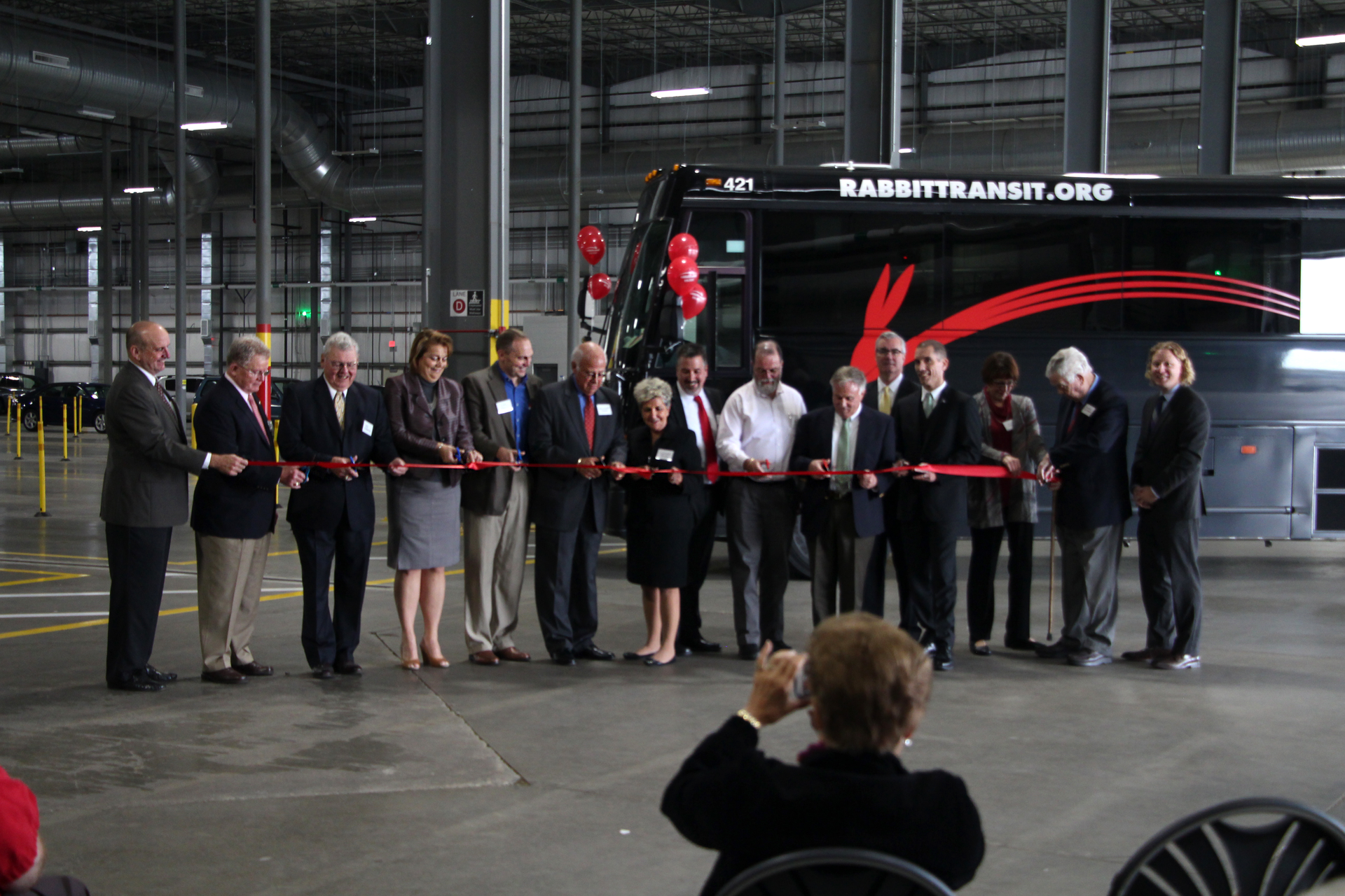 Pictured Left to Right: Board Member, Keith Martin: Board Member, Thomas Wilson: Board Member, Theodore Streeter; PennDOT Bureau Director of Public Transportation, Danielle Spila; Board Member, Kirk Stoner; Board Chairman, Raymond Rosen; Board ViceChairwoman, Darlene Brown; rabbittransit Executive Director, Richard Farr; Board Member, Richard Carson, York County Commissioner, Doug Hoke; York County Commissioner, Chris Reilly; U.S. Rep. Scott Perry&rsquo;s Deputy Chief of Staff, Robert Reilly; Board Member, Silvia Herman; Board Member, David McIntosh; and State Rep. Kevin Schreiber.