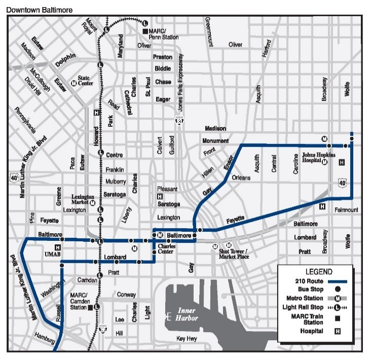 Route 210 in Baltimore.