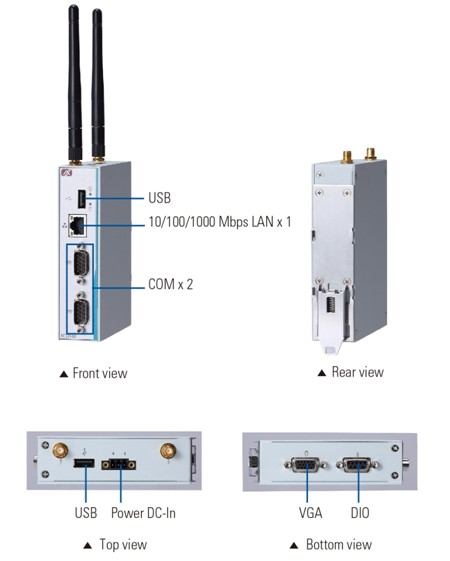 Micro sized DIN rail IOT gateway the ICO100.