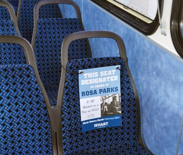 HART buses will have a designated spot for Rosa Parks.
