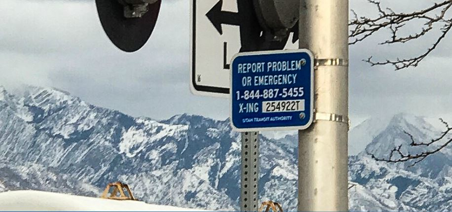 UTA has installed new rail safety signs.