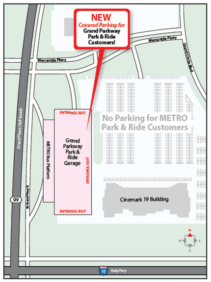 Park & Ride customers must park in the garage beginning Feb. 13.