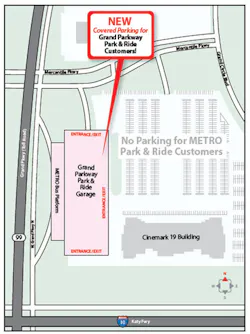 Park & Ride customers must park in the garage beginning Feb. 13. Park & Ride customers must park in the garage beginning Feb. 13.