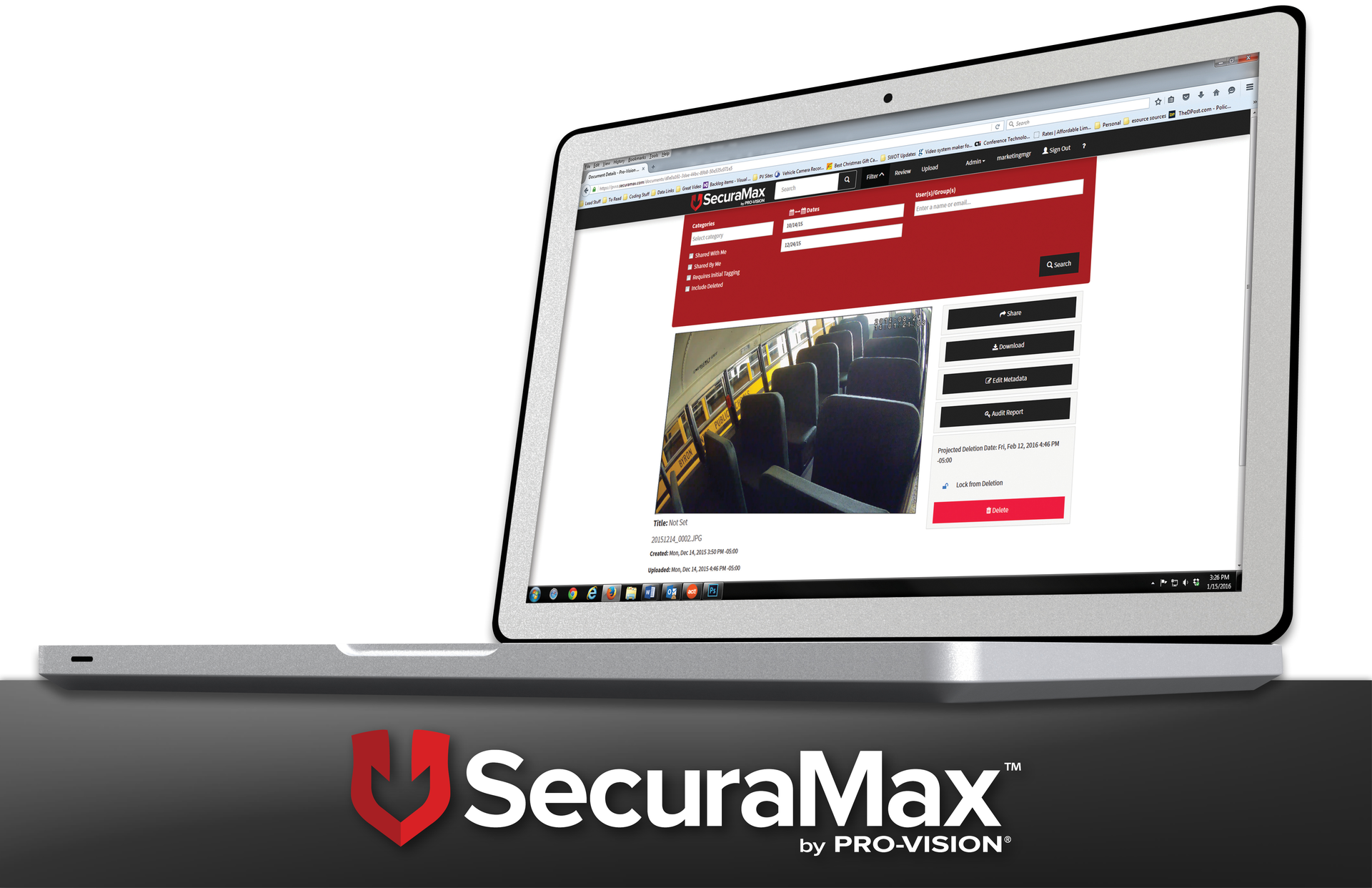 SecuraMax is an automated video management software solution, for transit applications.