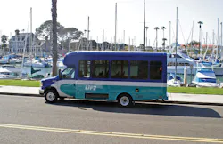 Lift paratransit bus. Lift paratransit bus.