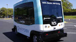 Autonomous 100 percent electric bus. Autonomous 100 percent electric bus.