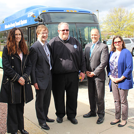 News conference honoring driver Matt Kallas.