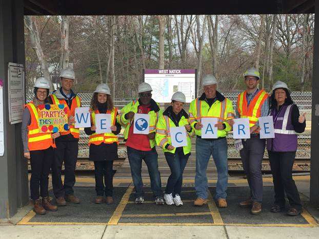 Eline Bakker (KCS Environmental), Dean Hazle (KCS Environmental), Ana Rita Pascoal (KCS Environmental), Amando Garsa (Olympic Cleaning), Angela Arias (Olympic Cleaning), Russ Gasborro (Olympic Cleaning), James Marshall (Customer Service), Sheila Lynch (KCS Engineering).