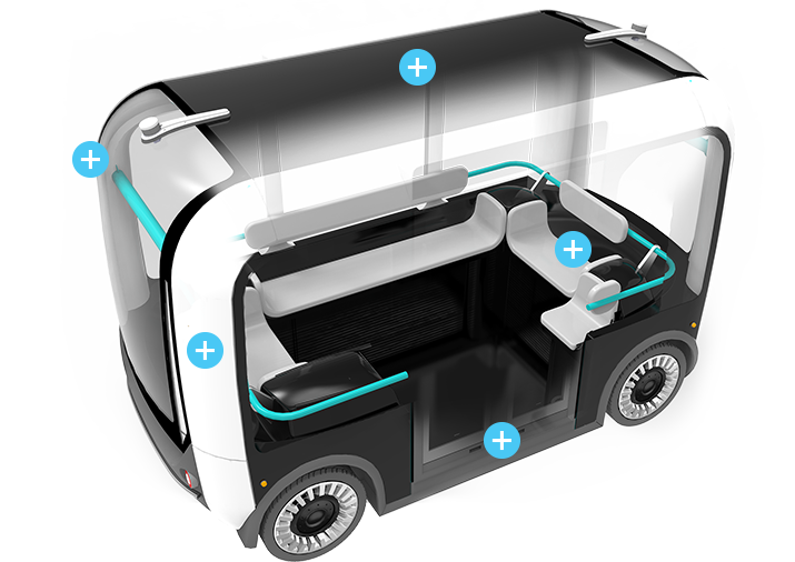 Local Motors' Olli is a shuttle that uses IBM Watson as a human interface to give personality to the vehicle.