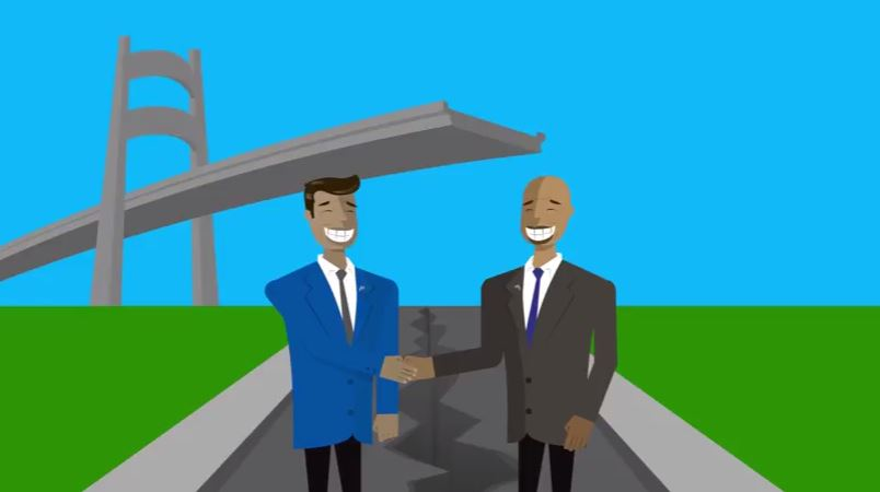 The three-minute video underscores the absurdity of the current infrastructure permitting process