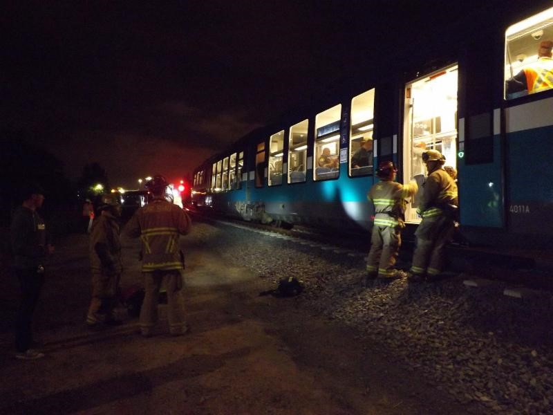 Emergency rail simulation.