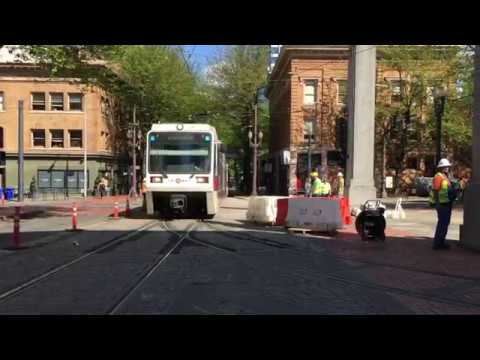 TriMet's Test Train on 11th Morrison