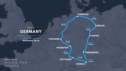 Germany route. Germany route.