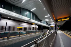 Angle Lake Station platform. Angle Lake Station platform.