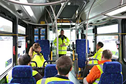Job class on Community Transit bus. Job class on Community Transit bus.