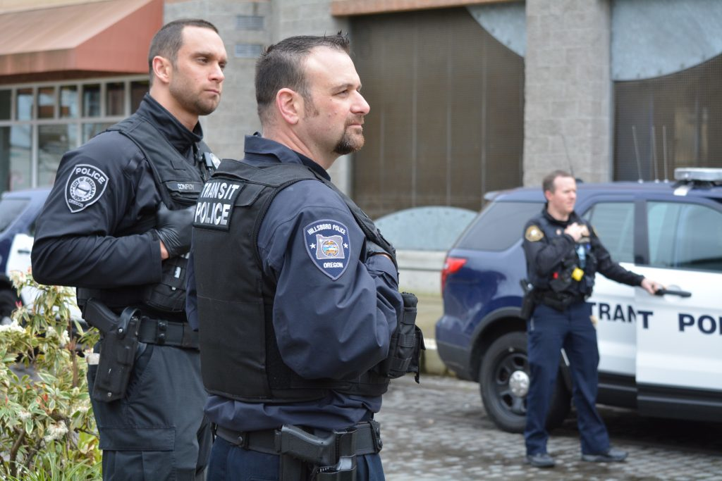 TriMet transit police.