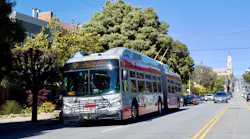 SFMTA operates the buses on grades of over 22 percent, some of the steepest zero emission bus routes in the world. SFMTA operates the buses on grades of over 22 percent, some of the steepest zero emission bus routes in the world.