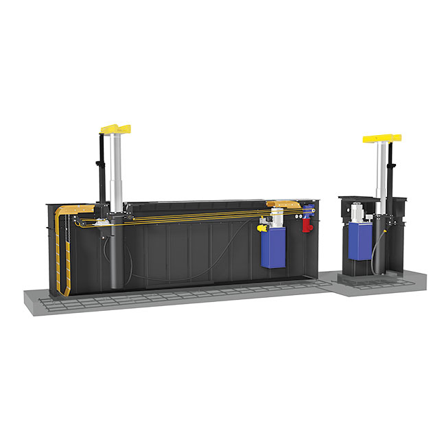 Rotary Lift MOD35 Modular Heavy-Duty Inground Lift - Cutaway
