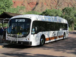 Zion Park bus. Zion Park bus.