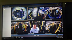 March Networks 360 view of a bus interior. March Networks 360 view of a bus interior.
