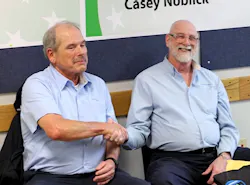 Community Transit bus operators Ron Holmes and Darren “Casey” Noblick. Community Transit bus operators Ron Holmes and Darren “Casey” Noblick.