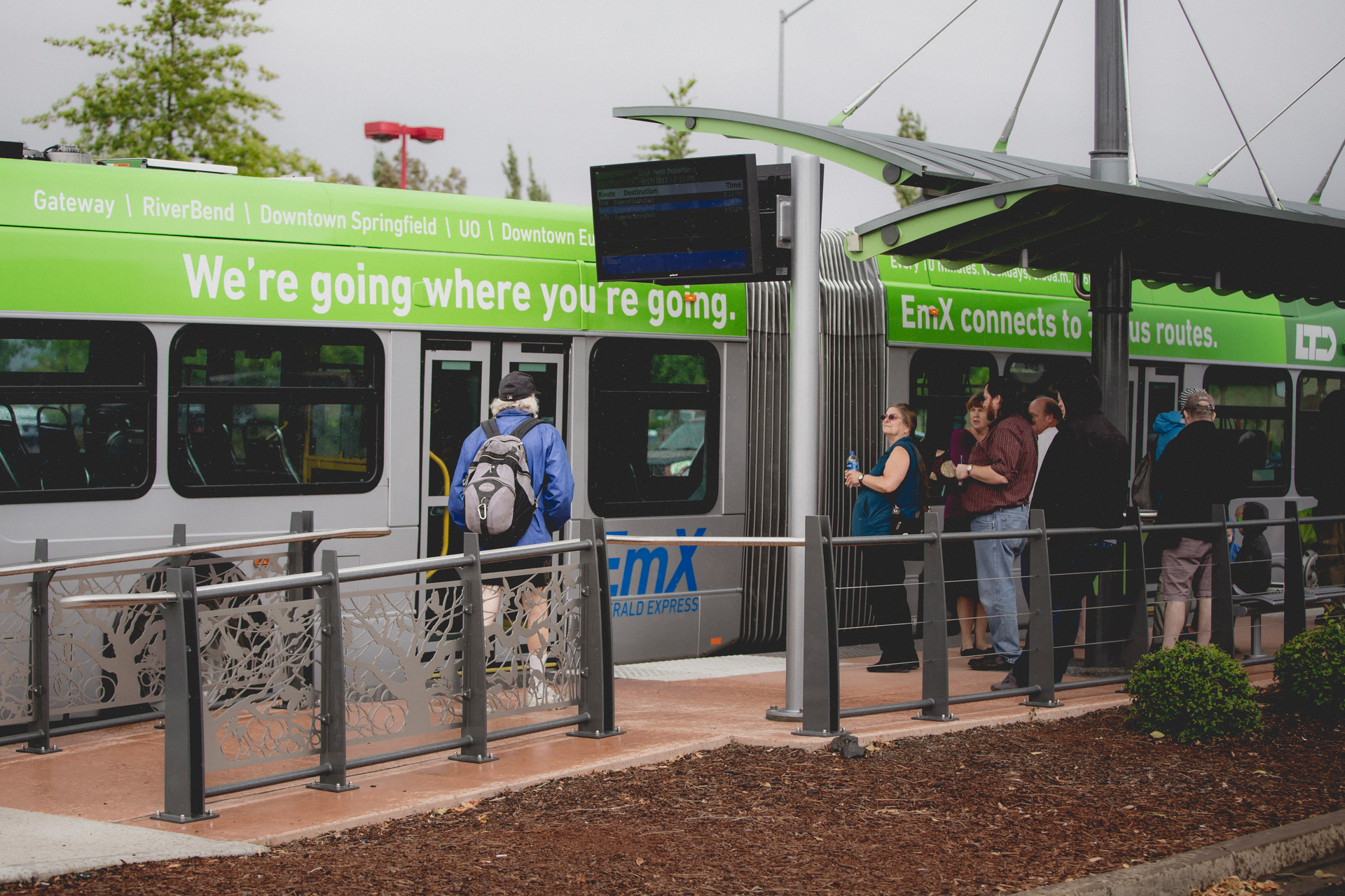 On Sunday, September 17, LTD launched the third corridor of EmX service in west Eugene along with several route changes, making travel into and out of west Eugene more accessible, convenient and efficient.