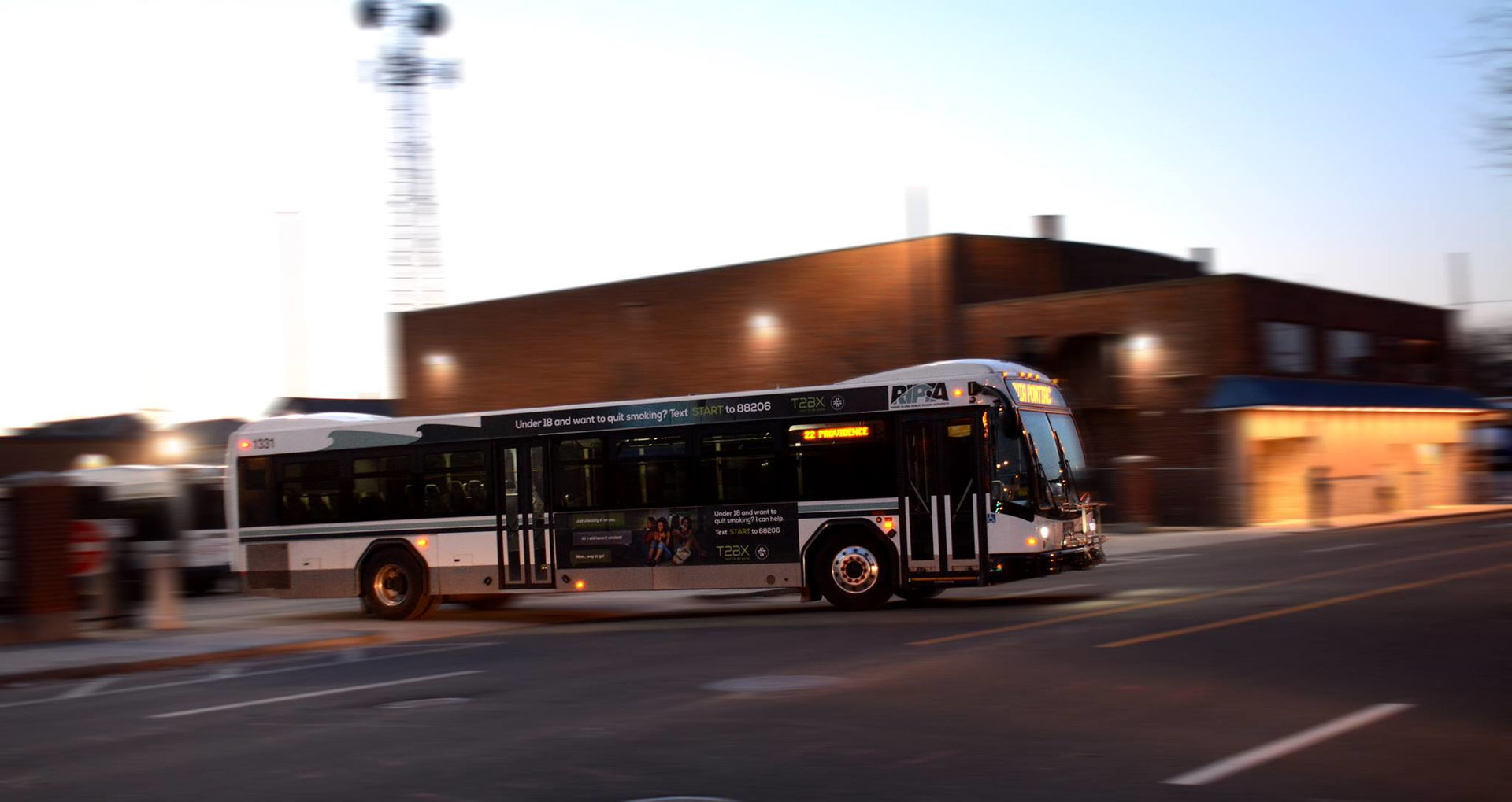 RIPTA operates more than 200 buses and 100 vans across the Providence, Rhode Island, region.