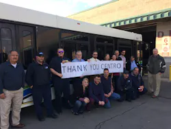TCAT thanked the Central New York Regional Transportation Authority for lending two buses to help it prevent missed trips due to bus shortages. TCAT thanked the Central New York Regional Transportation Authority for lending two buses to help it prevent missed trips due to bus shortages.