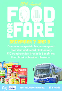 RTC Food for Fare flyer. RTC Food for Fare flyer.