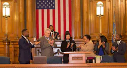 The Milwaukee Common Council recognized MCTS driver Tayetta Currin for helping a woman in labor. The Milwaukee Common Council recognized MCTS driver Tayetta Currin for helping a woman in labor.