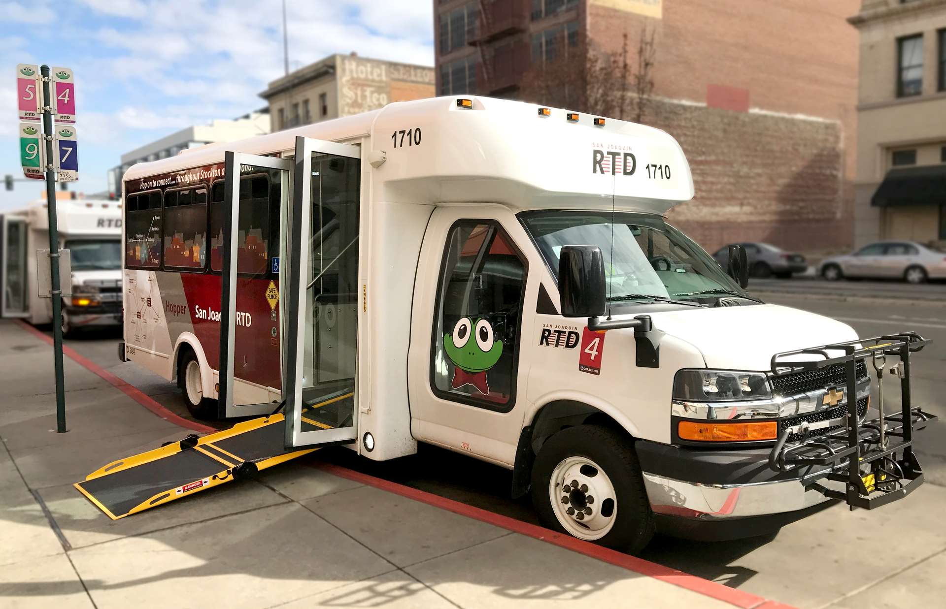 San Joaquin Regional Transit District has added new Hopper buses that include more seating, with maximum of 23 persons versus 12.