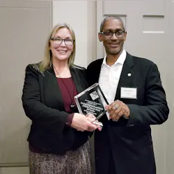 WTS Awards Donna DeMartino and Kent Leacock. WTS Awards Donna DeMartino and Kent Leacock.