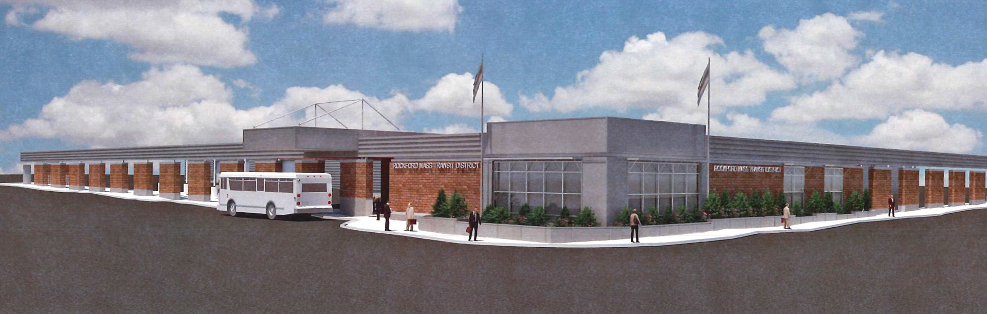 Rendering of the RMTD downtown Transfer Center.